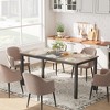 Computer Desk, Large Office Desk with Black Metal Frame, Modern Simple Style Gaming Table, Sturdy Write Desk - 2 of 4
