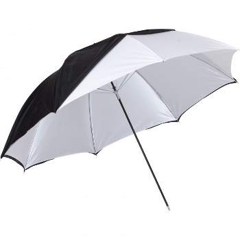 Westcott 32in. Optical White Satin Convertible Umbrella w/ Removable Black Cover