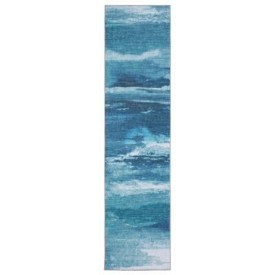 Oriental Weavers Sumter SUM10 Blue/ Ivory Indoor Area Rug - 2' x 8'