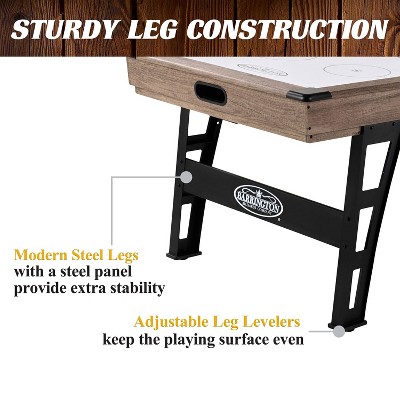 Grant 6' Oak Wood Grain Air Hockey Table with Steel Legs