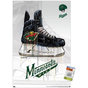 Trends International NHL Minnesota Wild - Drip Skate 21 Unframed Wall Poster Prints - 1 of 4