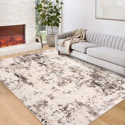 Washable Area Rugs for Living Room Non Slip Carpets,Large Short Pile Rugs for Bedroom