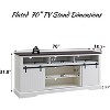 Sincido 70" TV Stand for 80 Inch TVs with Sliding Door & Adjustable Shelf for Living Room - 4 of 4