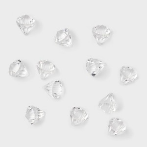 12pc Acrylic Diamond Christmas Tree Ornament Set - Wondershop™ - 1 of 3