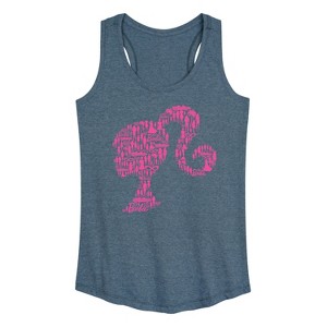 Women's - Barbie - Lifestyle Silhouette Graphic Racerback Tank - 1 of 4