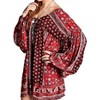 Women's Patch Print Baby Doll Dress - Velzera - 4 of 4