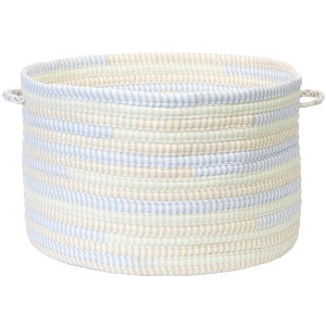 Colonial Mills Ticking Stripe Utility Basket, 14 by 10-Inch, Starlight - 1 of 1