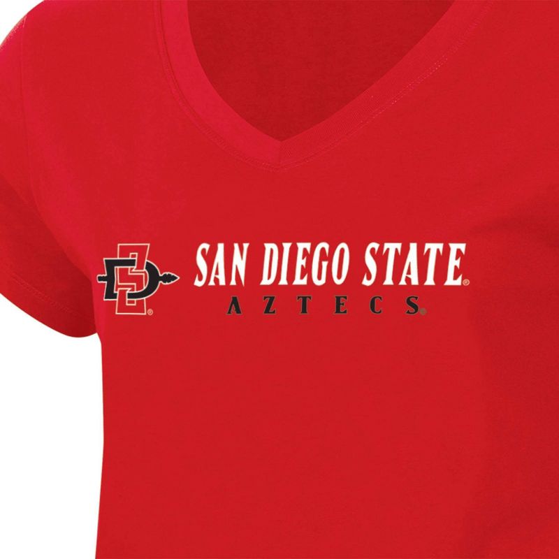 NCAA San Diego State Aztecs Women&#39;s V-Neck T-Shirt, 3 of 4