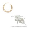Adornia Tarnish Resistant 18k Gold Plated Layered Crystal Tennis 3-Chain Bracelet - 4 of 4