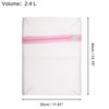 Unique Bargains Thickened Fine Mesh Laundry Bags Pink 1 Pc - 3 of 4