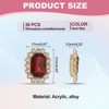 Unique Bargains Button Charms Jewelry Making Craft Acrylic Rhinestones 30 Pcs - 2 of 4