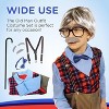 4E's Novelty Old Man Costume For Kids Boys - 100 Days of School Costume for Boys Grandpa Dress Up Outfit with Cane 6 Pcs Set Size Large - 4 of 4