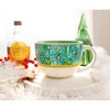 Silver Buffalo Elf Tossed Pattern Ceramic Soup Mug | Holds 20 Ounces - 4 of 4