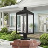 Livex Lighting Nyack 3 - Light Post Light in  Black - 3 of 4