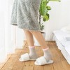 Anna-Kaci 4-Pair Plush Cozy Fuzzy Socks with Contrast Cuffs for Winter Indoor Warmth - 3 of 4
