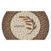 Earth Rugs Round Golden Wheat Placemat – Country Dining Accent 15"x15" - 2 of 3