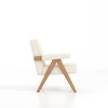 GDFStudio Merry Upholstered Wooden Chair with Handrails - 4 of 4