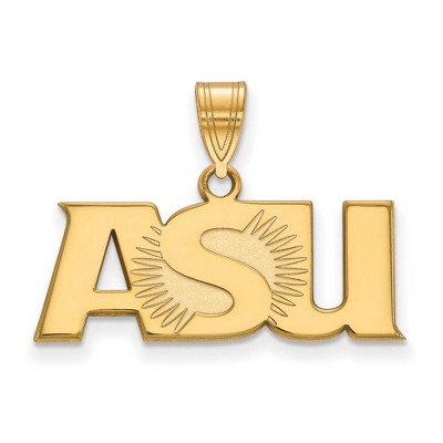 Black Bow Jewelry 14k Yellow Gold Arizona State Sun Devils NCAA Large Pendant