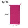 Unique Bargains Gym Sports Outdoor Traveling Microfiber Drawstring Bag 10 Pcs - 2 of 3
