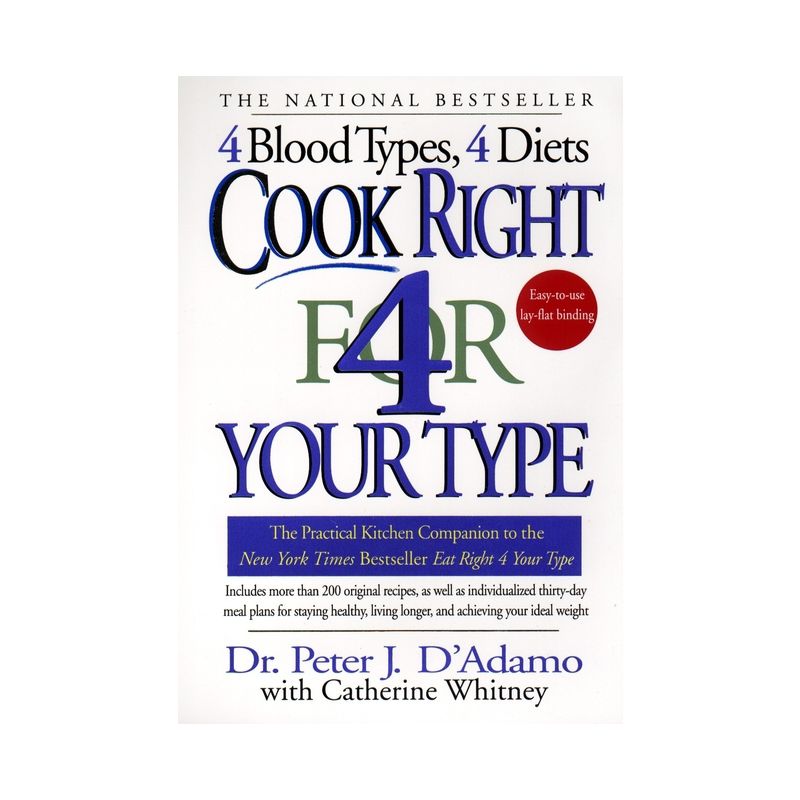 Cook Right 4 Your Type - (Eat Right 4 Your Type) by  Peter J D'Adamo & Catherine Whitney (Paperback), 1 of 2