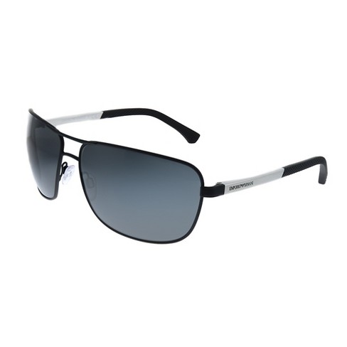 Emporio Armani Ea 2033 3094 Unisex Rectangle Sunglasses Rubber Black ...