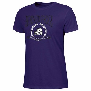 NCAA TCU Horned Frogs Women's Crew Neck T-Shirt - 1 of 3