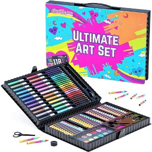 GirlZone Ultimate Art Set for Girls, 118-Piece Awesome Arts and Crafts Kit for Kids, Fun Girls Toys Age 7 Set & Kids - 1 of 4