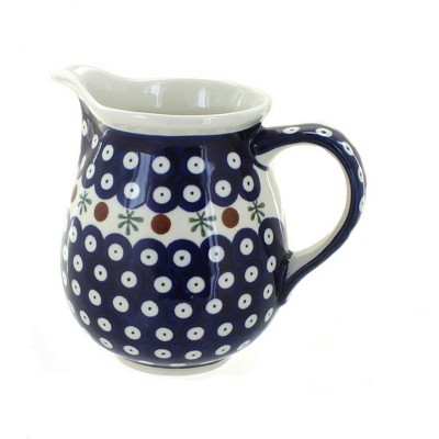 Blue Rose Polish Pottery 951 Zaklady Small Pitcher