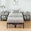 Heavy Duty Minimalist Twin Size Platform Bed - Metal Bed Frame with Under-Bed Storage, Noise-Free Design - No Box Spring Needed, Matte Black - 4 of 4
