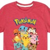 Boys' - Pokémon - Pikachu Eevee Jigglypuff Charmander Squirtle Bulbasaur Meowth Short Sleeve Graphic T-Shirt - 2 of 4