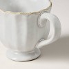 12oz Scalloped Edge Ceramic Mug with Foot Sour Cream - Hearth & Hand™ with Magnolia - 3 of 3