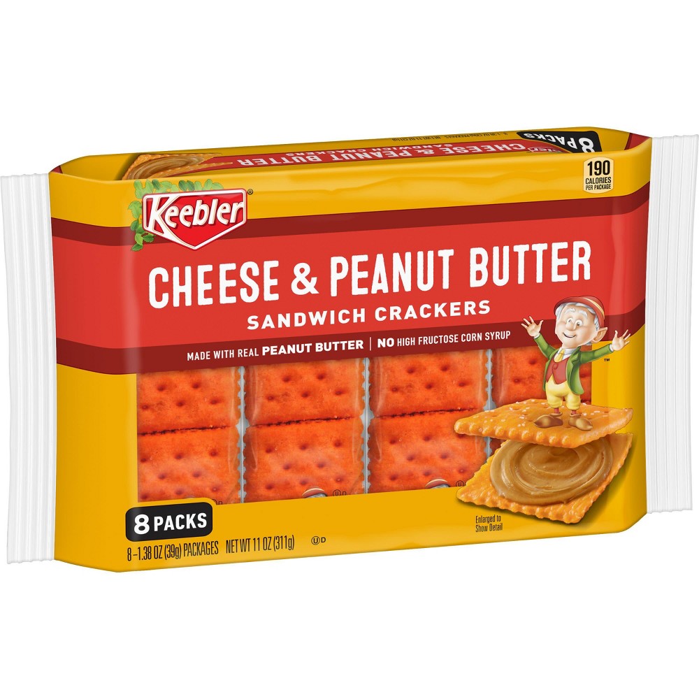 UPC 030100473244 product image for Keebler Cheese & Peanut Butter Sandwich Crackers - 11oz/8ct | upcitemdb.com