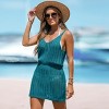 Women's Crochet Mini Swimsuit Cover Up Dress -Cupshe - 4 of 4
