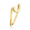 RS Pure by Ross-Simons 18kt Gold Vermeil Wave Ring - 3 of 4