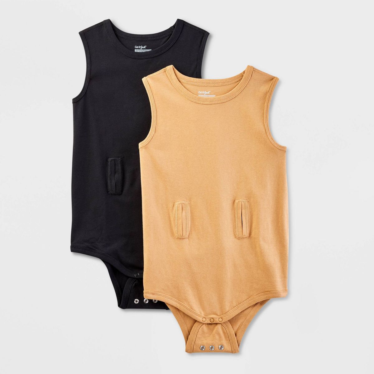 Kids' Adaptive 2pk Tank Bodysuit with Abdominal Access - Cat & Jack™ - thumbnail 5