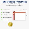 Avery Postcards, 4" x 6", Gold-Red Gift Bow, Matte, 20ct - 2 of 4