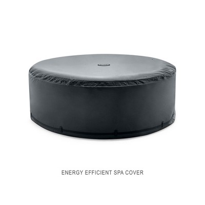 Intex PureSpa Tan 6-Person Inflatable Round Hot Tub Spa Set