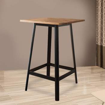 28" Jacotte Accent Table Natural and Black - Acme Furniture