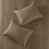 Sapphtopaz Bedding Comforter Set Classic Solid Color with Patterned Quilting Quilt Set - 4 of 4