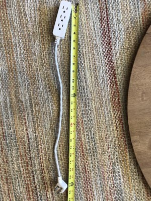 Cordinate 10' Outlet Extension Cord Gray/white : Target