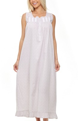 Adr Women's Cotton Victorian Poet's Nightgown, Juliet Long Sleeve