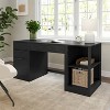 Martha Stewart Kayden Home Office Modular Single-Drawer Desk with 2 Tier Shelf and 3 Drawer File Cabinet - 2 of 4