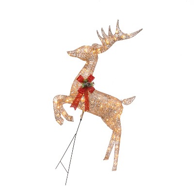 Gerson International 62-Inch Long Electric Flying Reindeer with Stand