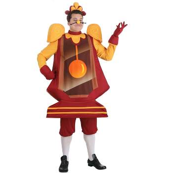 HalloweenCostumes.com Medium  Men  Disney's Men's Beauty and the Beast Cogsworth Costume., Brown/Orange
