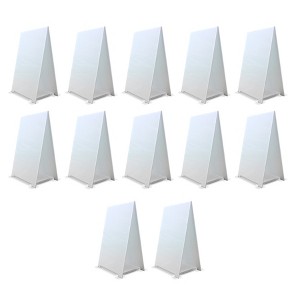 Flipside Products 11" x 17" Premium Corrugated Plastic Dry Erase Tabletop Marquee Easel - 12 Pack - 1 of 4