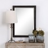 Uttermost Gower Aged Black Vanity Mirror, 34.63 Inches Height with Geometric Iron Frame - 2 of 4