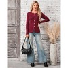 Clearlove Women Button Up Cardigan Long Sleeve Slim Fit Knit Sweater - 4 of 4