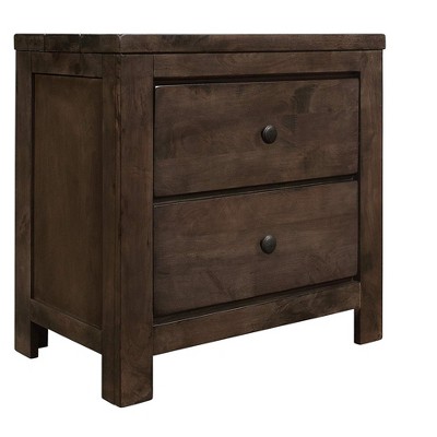 Wallace & Bay Bonilla Nightstand, Gray Brown