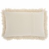 HomeRoots 14" X 20" Cream Throw Pillow - 4 of 4