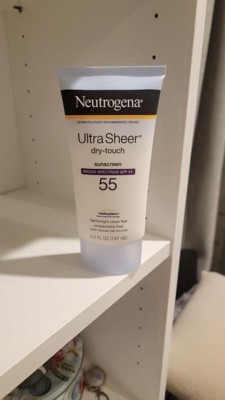  Neutrogena Ultra Sheer Spf 55 Sunscreen Light Weight Clean Feel  5.0 Fl Oz +3.0 Fl Oz Net Wt 8 Fl Oz, () : Beauty & Personal Care